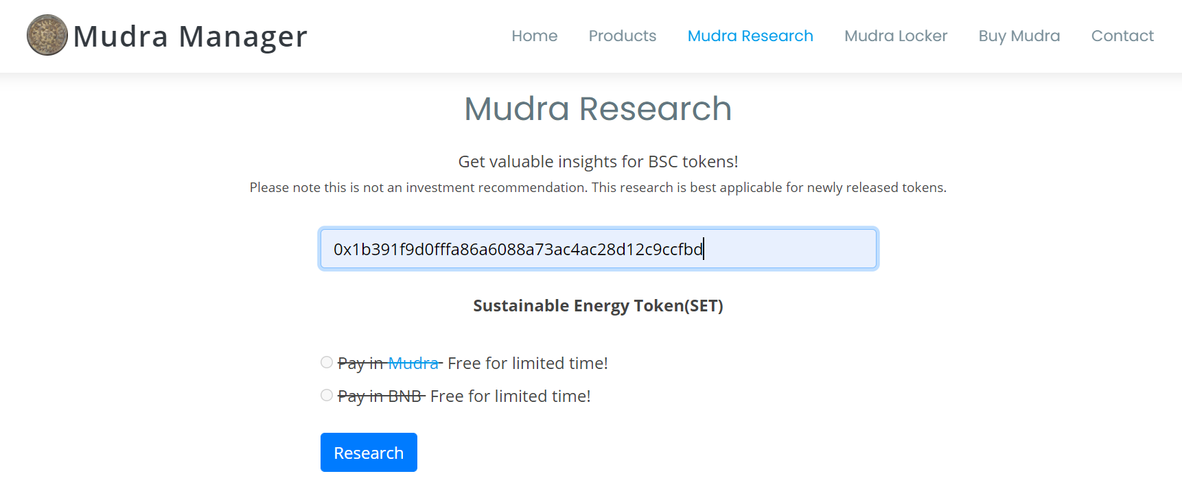 Search in Mudra Research