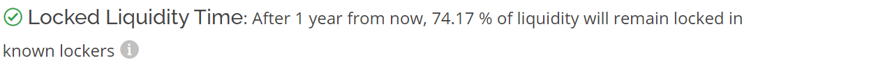 Locked Liquidity Time Good