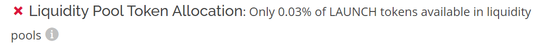 Liquidity Pool Token Allocation Bad